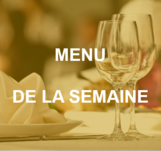 Menu de la semaine