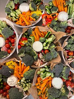 Panier de légumes frais